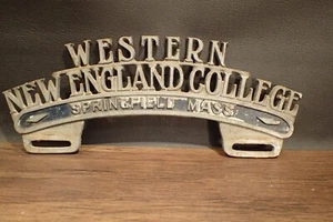 Western New England License Plate Topper Springfield Mass. - Picture 1 of 2