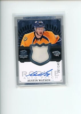 2013-24 UD The Cup Austin Watson #134 Rookie Patch Relic Auto 207/249 - Image 1 of 2