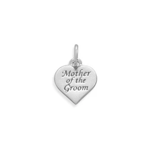 Dije madre del novio plata esterlina regalo de boda, hecho en EE. UU. - Imagen 1 de 1
