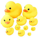 Cute Little Yellow Duck with Squeeze Sound Bath Toy Soft Rubber Float Ducks P _j