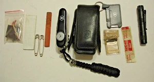 Supertimer Victorinox Black Swiss Army Survival SOS Kit-Watch Swiss Champ Rare - Picture 1 of 23