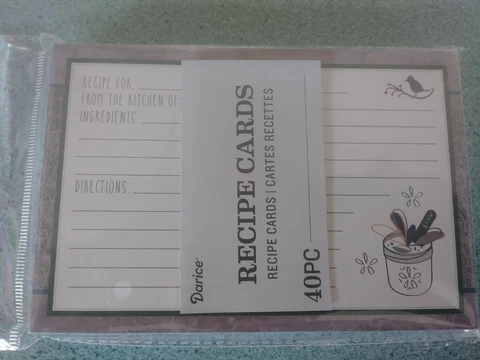 Set of 40 custom Recipe cards for your Longaberger Recipe basket Modern Herb NEW Cover