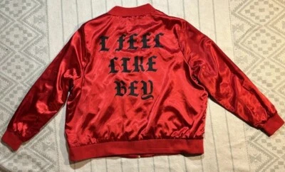 I Feel Like Bey Beyonce Queen Satin Bomber Jacket Kanye-Yeezy-Pablo-Style 2XL - Image 1 of 4