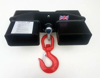 5 Tonne Large Forklift Lifting Hook Attachment 5000kg Telehandler Crane Jib  - Image 1 of 4