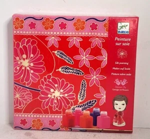 DJECO Peinture Sur Soie Silk Floral Painting Kit Japanese Garden New Fast Ship - Picture 1 of 10