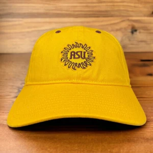 Arizona State ASU Embroidered Sun Logo Hat Strap-Back Baseball Cap - Picture 1 of 5