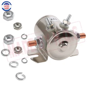 300A 12V Continuous Duty Solenoid Relay Fit For Golf Carts Winch Marine - Picture 1 of 12