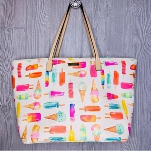 Kate spade flavor of the month popsicle summer tote bag hand bag purse large - Picture 1 of 9