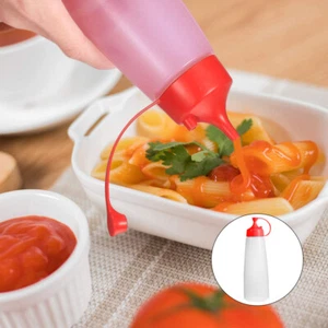 4 Pezzi Bottiglia Spremere Insalata da Cucina per Condire Condimento Bottiglie - Foto 1 di 12