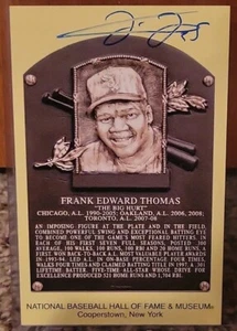 Frank Thomas HOF Yellow Plaque JSA Certified Chicago White Sox - Picture 1 of 2
