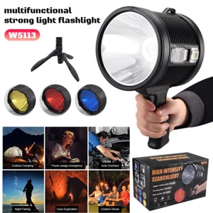 Superheller LED Suchscheinwerfer 200000Lm Wiederaufladbarer Strahler Handtaschenlampe - Bild 1 von 28