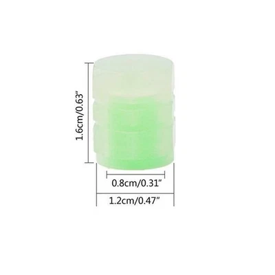 4x Tire Valve Cap Luminous Car Vehicle Wheel Prank Valve Cap Glow Dust Cover - Image 1 of 4