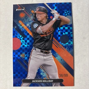2025 Topps Finest - Common Jackson Holliday #67 Blue Checkerboard Refractor /99 - Bild 1 von 2