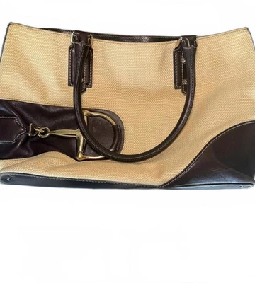 Bolso de Mano Gucci Horsebit Vintage Lona Beige Foto 1 de 4