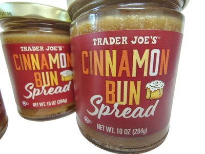 Trader Joe's Cinnamon Bun Spread,  Seasonal, 10oz, BB 9/26, Lot of 3, Free Ship - Image 1 of 4