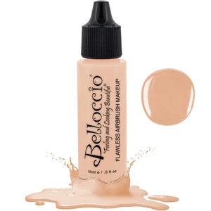 New Belloccio Pro Airbrush Makeup BLANC SHADE FOUNDATION Flawless Face Cosmetics - Picture 1 of 5