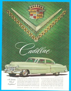 Cadillac automobile GM car vintage print ad 1951 - Picture 1 of 3