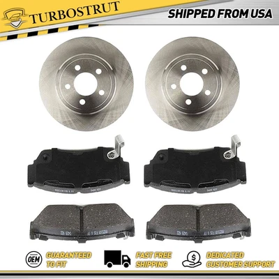 OE Front Brake Rotors Brake Pads For 1995 1997-2006 2016 2017 Nissan Tsuru - Image 1 of 4