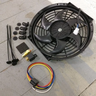 1979 Chevrolet Chevette 10 polegadas preto radiador ventilador carcaça de refrigeração elétrica  - Imagem 1 de 4