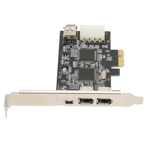 Firewire Adapter Card PCIEx1 To Four Port IEEE 1394A Adapter Riser Card For NEW - Afbeelding 1 van 12