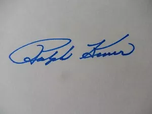 Ralph Kiner - Scheda Indice Autografata 3" X 5" - Hall Of Famer - Foto 1 di 2