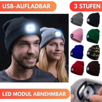 Winter hat knitted hat functional hat running hat LED USB beanie Portwest Hat - Image 1 of 4