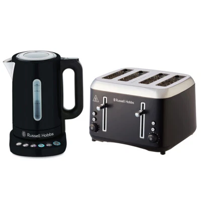 Russell Hobbs Addison Digital Kettle & 4 Slice Toaster Stainless Steel Matte BLK - image 1 of 4