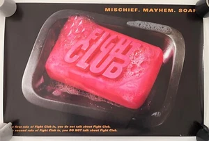 THE FIGHT CLUB,BRAD PITT,EDWARD NORTON, RARE 2007 POSTER - Picture 1 of 7