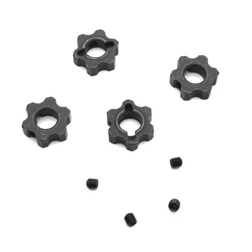 Tekno TKR5571M – Wheel Hexes (steel w/ set screw, lightened, 12mm,) ET/EB410 - Image 1 of 1