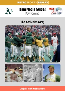 Oakland A's Athletics Team Media Guide 1942-2024 Colección 50 PDFs DVD-ROM Disco - Imagen 1 de 6