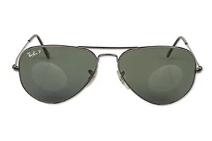 Ray-Ban 303328 Sunglasses - Polarized Gunmetal/Crystal Green Polarized, L - Picture 1 of 4
