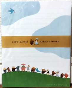 Cozyca Products Let's Carry! Washi Letter 12 Envelope 4 SET Animal MADE IN JAPAN - Picture 1 of 2