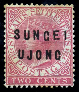 Malaya, Sungei Ujong. 1881. 2c. Rose. SC# 15. SG 20. Wmk CA. NGH. 'E' Wide - Picture 1 of 2