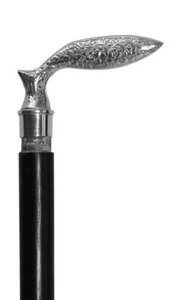 Empress Collection Squirrel Tail Solid Hardwood Walking Stick - Picture 1 of 4