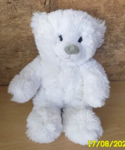 CA5/ GIPSY DOUDOU PELUCHE FUTUROSCOPE OURS BLANC NEZ GRIS 30CM ETAT NEUF - Picture 1 of 4
