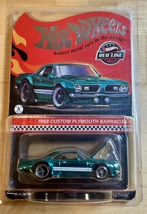 ๐ Hot Wheels RLC Exclusive TEAL 1968 Custom Plymouth Barracuda Real Riders๐ ๐ฅ - Picture 1 of 7