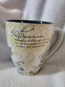 Happy 60th Birthday Mug For Coffee or Tea by Mark My Words 2009. New - Picture 1 of 7
