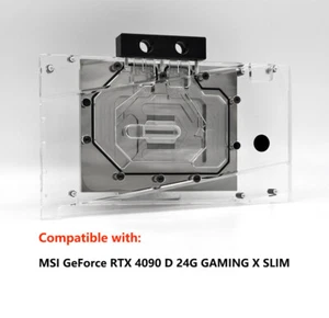 Granzon GPU Water Block For MSI GeForce RTX 4090 D 24G GAMING X SLIM - Photo 1/9