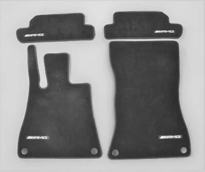 Alfombrillas originales Mercedes AMG Terciopelo SL R232 negras 4 piezas NUEVAS - Imagen 1 de 1