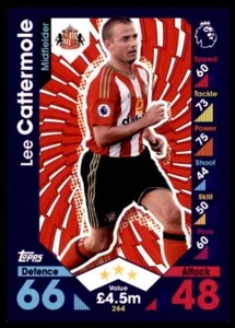 Match Attax 2016-2017 Lee Cattermole Sunderland Base card No. 264 - Picture 1 of 2