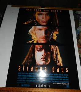 1995 Strange Days Original Movie House Full Sheet Poster 27x41 Rolled - Picture 1 of 9