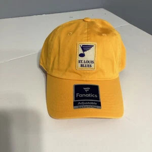 Women's Fanatics Gold St. Louis Blues Heritage Vintage Adjustable Hat - Picture 1 of 10