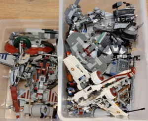 1 KG LEGO chilo merce STAR WARS pezzi usati set ricambi pietre astronavi - Foto 1 di 10