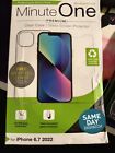 IPhone 6.7 2022 Clear Case and Glass Screen Protector by Minute One Premium 