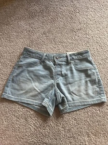 SO Jeans Shorts Girls Size 16 Mid Rise Pull On Shortie Stretch - Picture 1 of 4