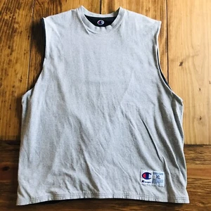 Vintage Champion Herren XL Reversible Spell Out schwarz/grau Tank Top Shirt EUC - Bild 1 von 7