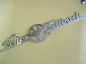 Schriftzug Vetter Fellbach Bus Omnibus Chrom Typenzeichen s68 Typenschild - Picture 1 of 1