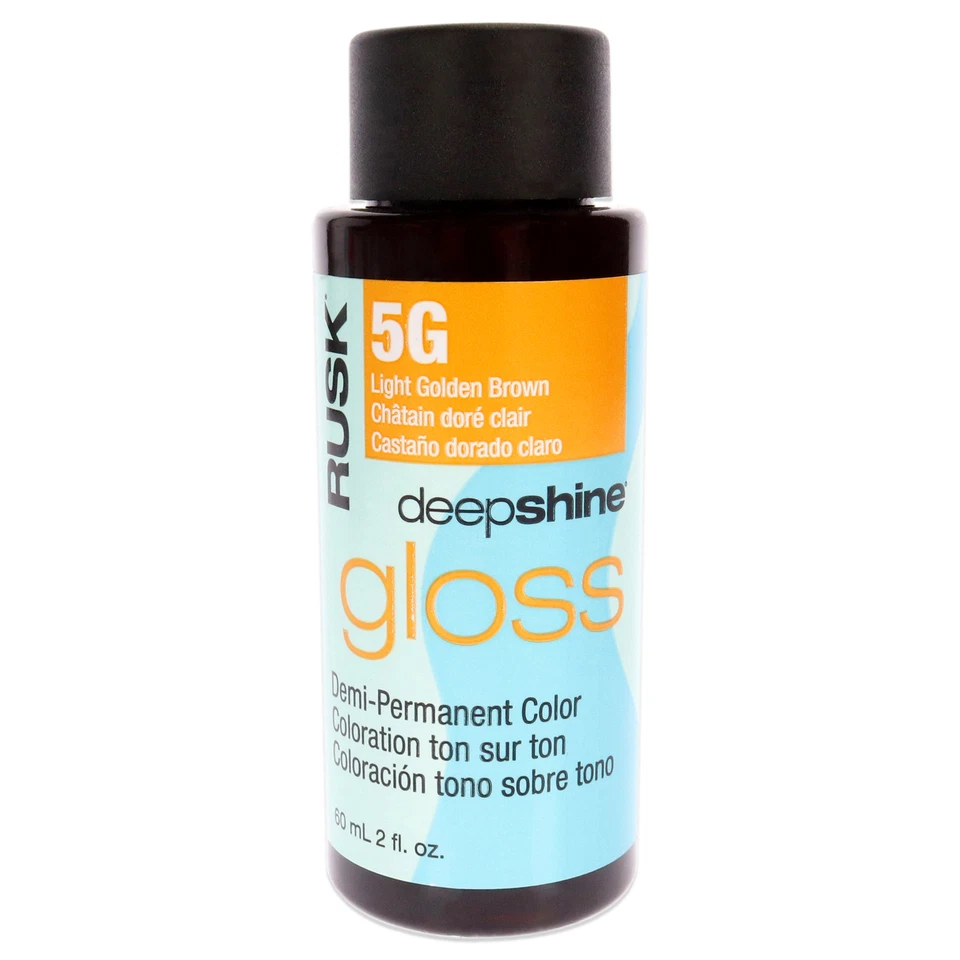 Rusk Deepshine Gloss Demi-Permanent Color - 5G Light Golden Brown Hair Color