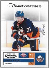 2011-12 Mark Katic Panini Contender Calder Contenders Rookie RC #180 /999