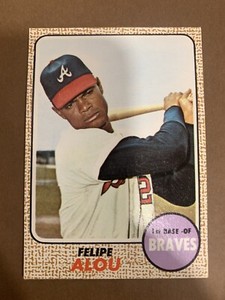1968 Topps #55 Felipe Alou EX-EXMT Braves